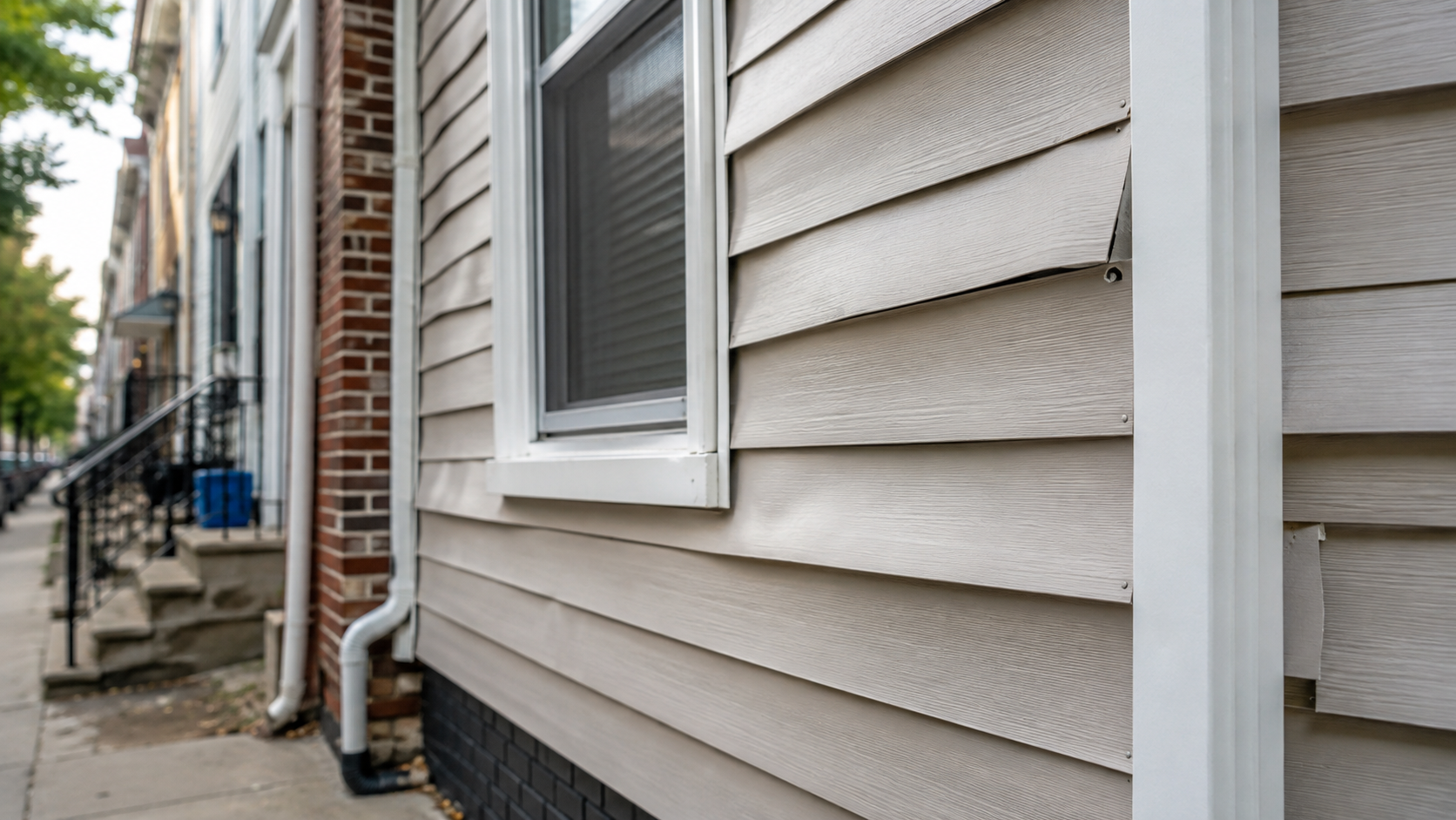 Seamless Aluminum Gutter Sizing & Parapet Pitch Alignment in South Philadelphia shown in a realistic Philadelphia, PA residential construction setting.